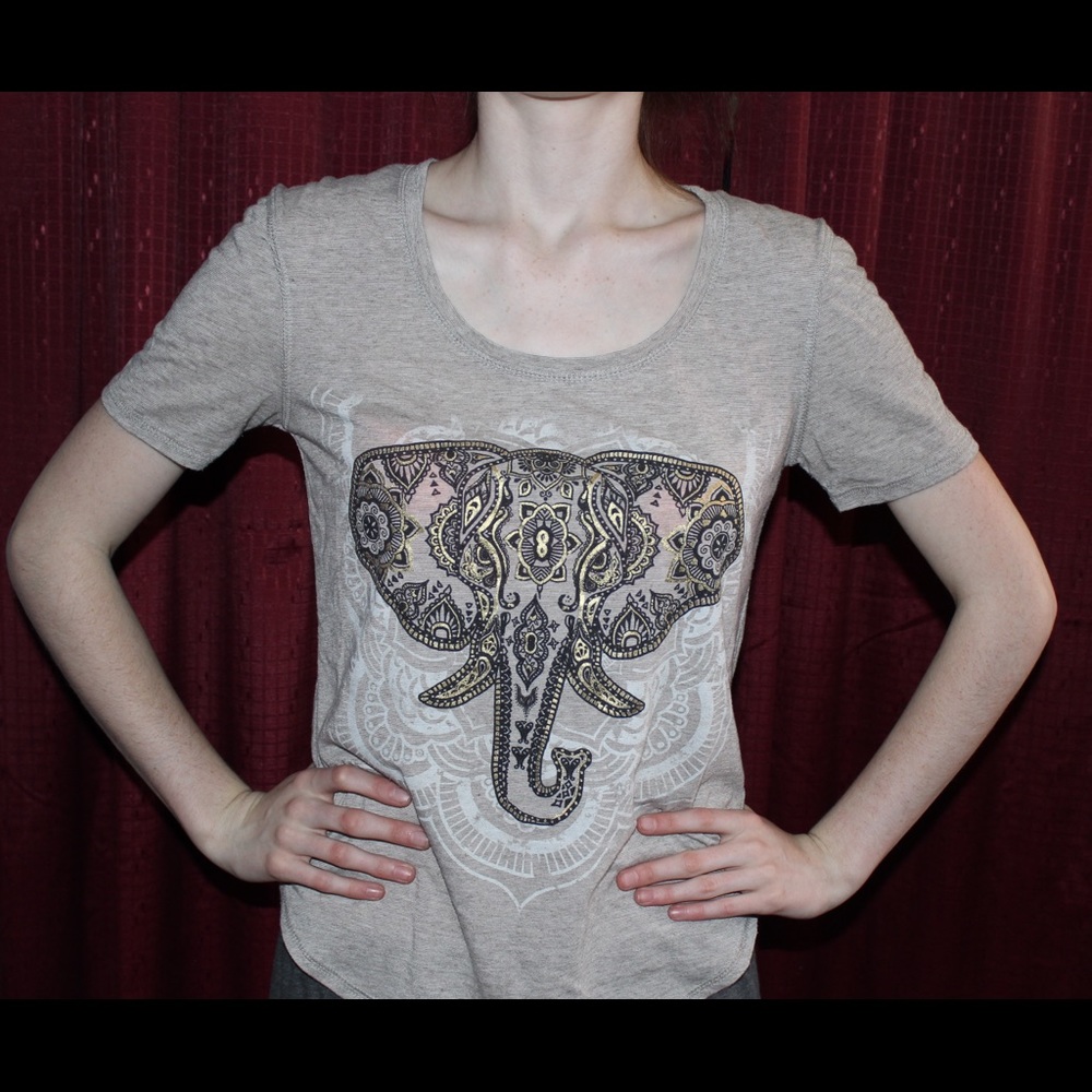 Elephant sheer tee shirt